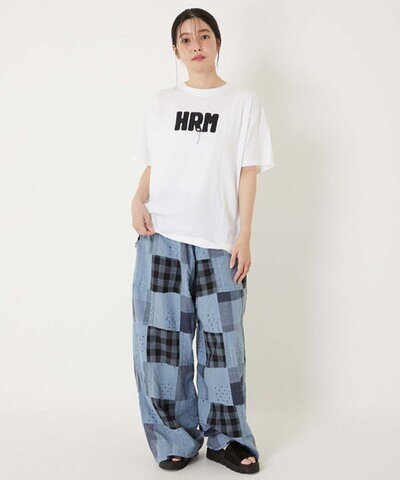 HOLLYWOOD RANCH MARKET|HRMチェーンエンブロイダリー ショートスリーブTシャツ 半袖 日本製