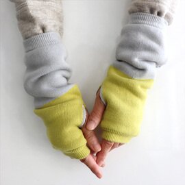 biollne|アームウォーマー バイカラー ソフトループパイル編み/冷房対策【クリスマス】