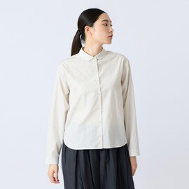 STAMP AND DIARY|100/1ブロード ラウンドカラーブラウス