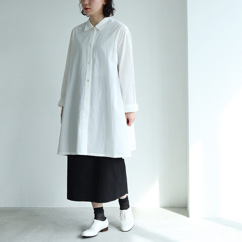 Yuni 100 2強撚wrinke コットン チュニックシャツ 1701bl Yuni ユニ キナリノモール Yuni 100 2強撚wrinke コットン チュニックシャツ 1701bl Yuni ユニ キナリノモール