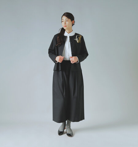 atelier naruse｜フォーマル コットン 丸衿 シャツ f02039