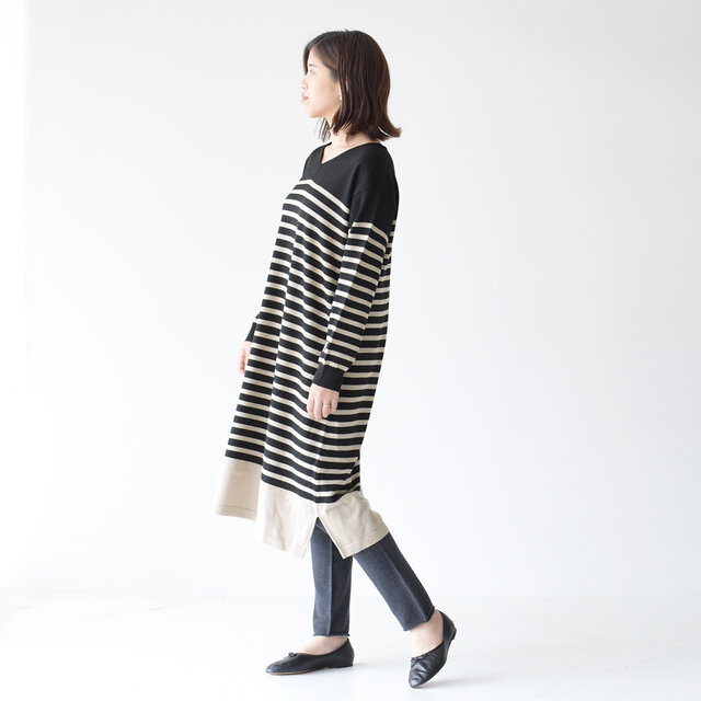 モデル:157cm / 47kg
color : black/pumice / size : free(フリーサイズ)