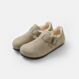BIRKENSTOCK|ロンドンシアリング スエードレザー ボア ナロー フラット シューズ “LONDON SHEARLING” london-shearling