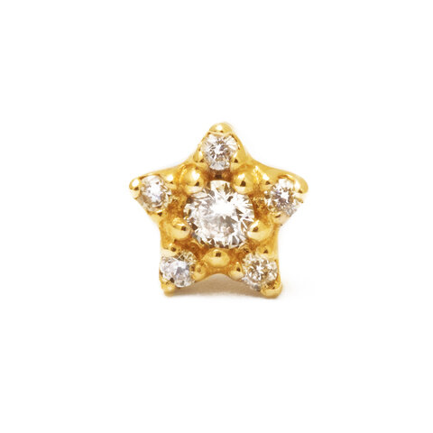 les bon bon｜stella diamond pierce ( single )　ダイヤモンド　10金　ピアス