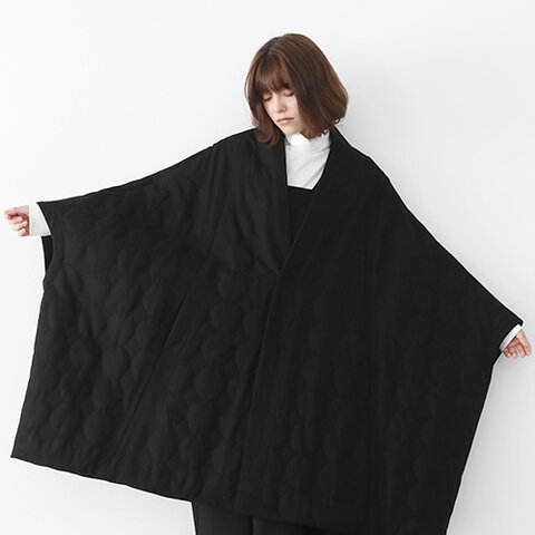 Mochi｜quilted cape  coat 