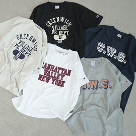 Champion|RW SHORT SLEEVE T-SHIRT リバースウィーブ ショートスリーブTシャツ メンズ トップス プルオーバー カットソー ロゴ カレッジT c3-d304