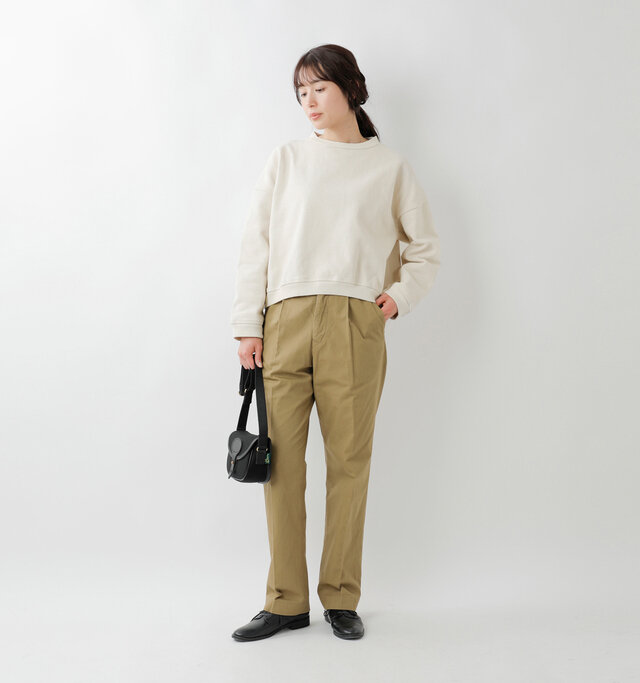 model mizuki：168cm / 50kg 
color : light beige / size : 1
