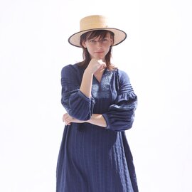 kelen｜コットンクロス 刺繍 デザイン ドレス “SPICA” lkl23hop2003-mn ワンピース 長袖