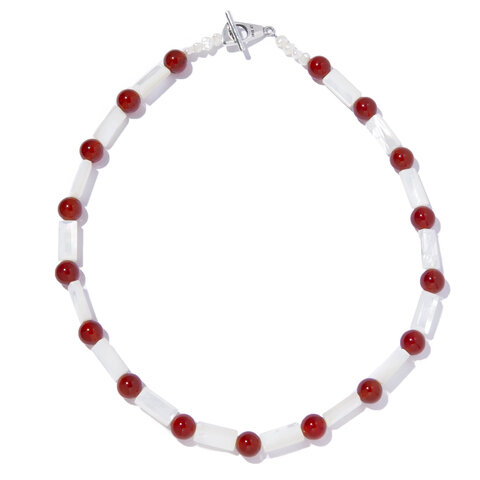 IRIS47｜marmaid necklace red agede　ネックレス　天然石　パワーストーン