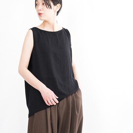 MIDIUMISOLID|n/slv tucked wide PO ノースリーブタックワイドプルオーバー トップス タンクトップ シアー 2-11218762