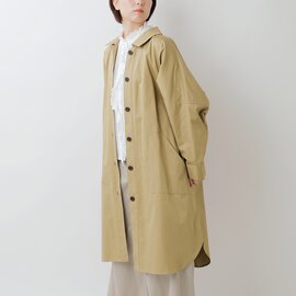 ina|コットン 衿付き 後ろタック コート 255333