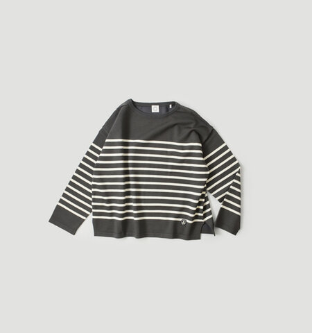 ORCIVAL|ウール プレーティング ニットセーター ボーダー ボートネック 長袖 プルオーバー or-d0101cra-25aw-mt