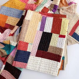 Patchwork Kantha Quilt/パッチワーク カンタ キルト【母の日ギフト】