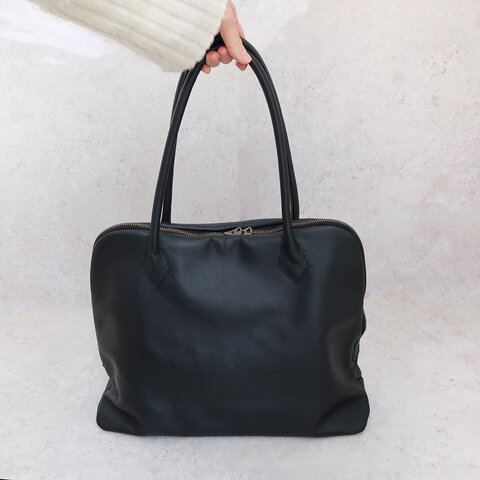 THE FACTORY｜Silva Tote Bag Leather noir/レザー トートバッグ【母の日ギフト】