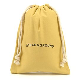 OCEAN＆GROUND ｜コットン巾着中 O&G