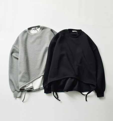 manon|ダンボールニット 長袖 スピンドル Tシャツ “CARDBOARD KNIT LONG SLEEVE SPINDLE TEE” mnn-c-172-ms