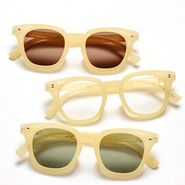 jugaadXX|Trunk smoke beige サングラス 日本製 鯖江 かけ心地 ストレスフリー 軽量 機能性レンズ 調光レンズ 紫外線カット