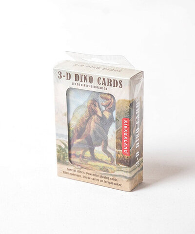 KIKKERLAND|3D Dinosaur Playing Cards 3Dダイナソープレイングカード カードゲーム 恐竜のトランプ kgg129
