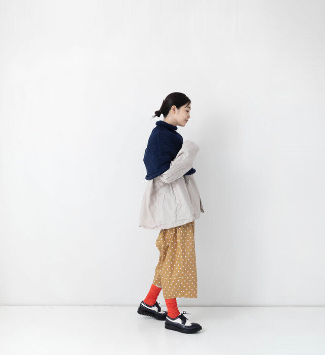 color : BEIGE DOT , model : 162cm