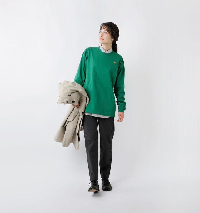 model mizuki：168cm / 50kg 
color : amazon green / size : M