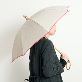 SUR MER｜日傘 リネン無地 長傘 / 折りたたみ傘