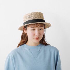 Chapeaugraphy｜ラフィア / ジュート カンカン帽 50111-mn