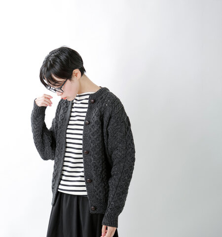 Aran Woollen Mills|アイリッシュウールニットカーディガン cdf103002-yn【20AW】