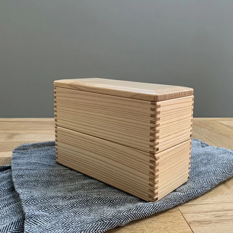 松野屋|日本の手仕事。宮崎杉 二段弁当箱 kurashisha 新生活