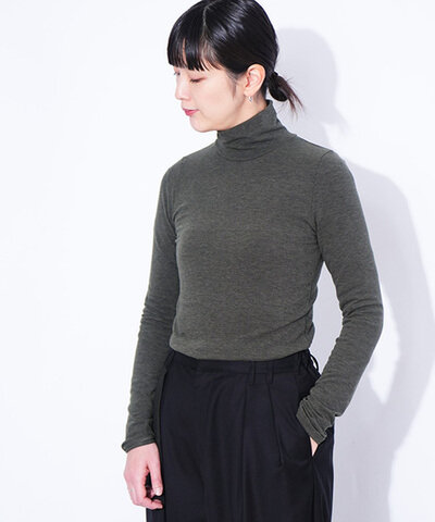CYNICAL|【SALE 20%OFF】LUX-WARMタートルネック トップス ハイネック インナー カットソー 無地 550-95541