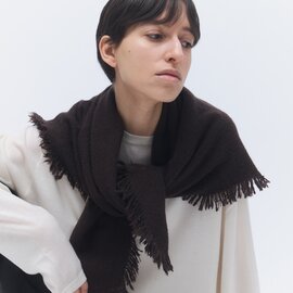 elegancese|Square fringe│カシミヤ ストール マフラー ニット スカーフ