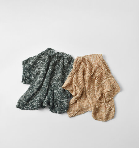 enrica|コットン リネン ローゲージ ニット プルオーバー knit235-mt