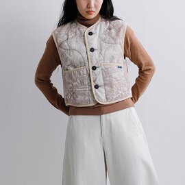 LAVENHAM|ラベンハム ジャガード クロップド コクーンジレ Jacquard Cropped Cocoon Gilet lv14132