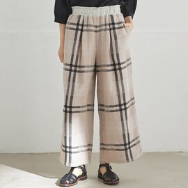 TUTIE.|コットンリネンパナマチェックパンツ