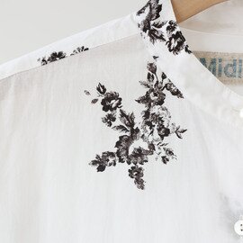 MidiUmi｜flower print wide shirt one piece