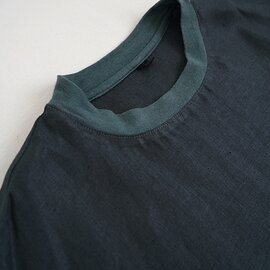 VU｜ヴウ dyed combination pullover  [DARK GRAY］染コンビネーションプルオーバー vu-s24-s05