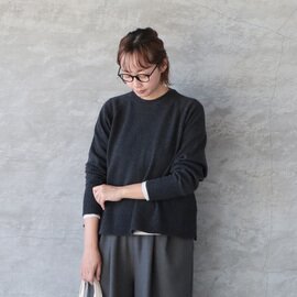 sabbatum|サイドスリットラグランスリーブニットプルオーバー