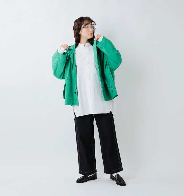 model mizuki：168cm / 50kg 
color : emerald / size : XS