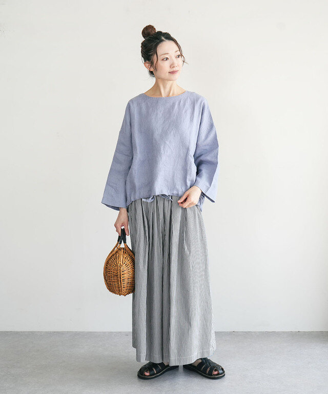 身長:164cm / カラー:989 クロストライプ / サイズ:2