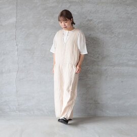 tumugu|ソリトリネンサロペット ECRU
