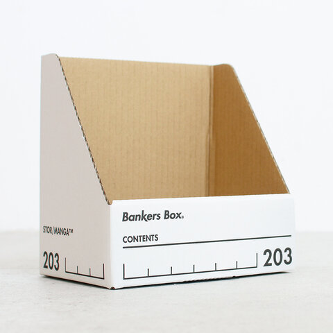 Fellowes｜203マンガホルダー 4個1パック/紙製収納ボックス