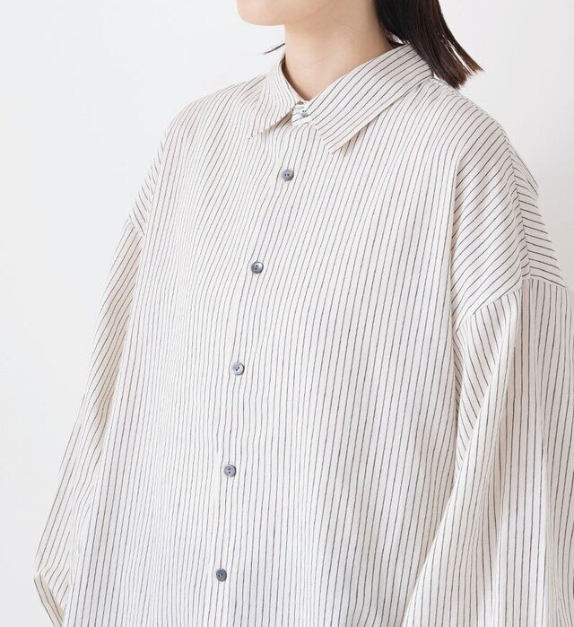 color : WHITE×BLACK STRIPE , model : 162cm