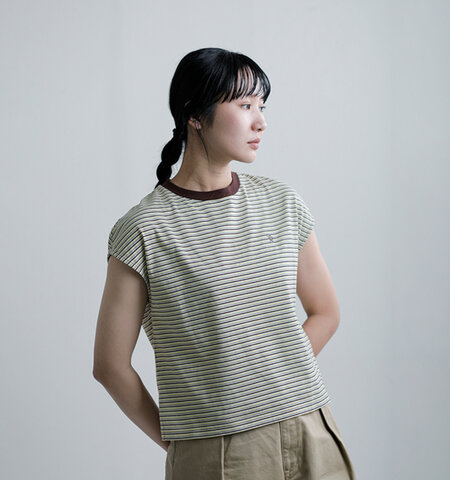 Gymphlex|コットン マルチボーダー Tシャツ gy-c0445mst