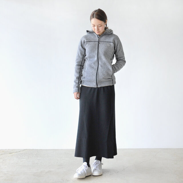 モデル:164cm / 49kg
color : concrete / size : XS(Women's free)