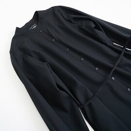 Mochi｜tuck shirt dress [black]