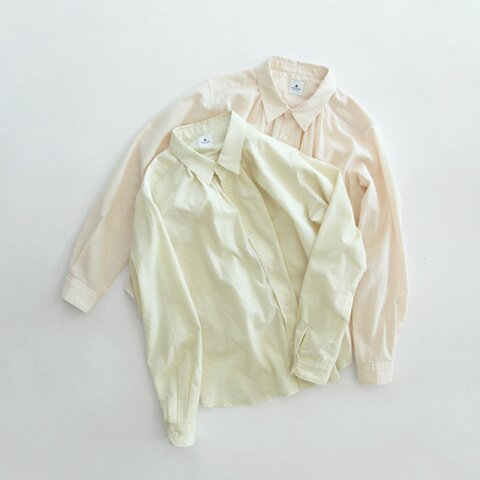 ashuhari｜FOOD TEXTILE Regular Collar Tuck Shirt (フードテキスタイル レギュラーカラータックシャツ)