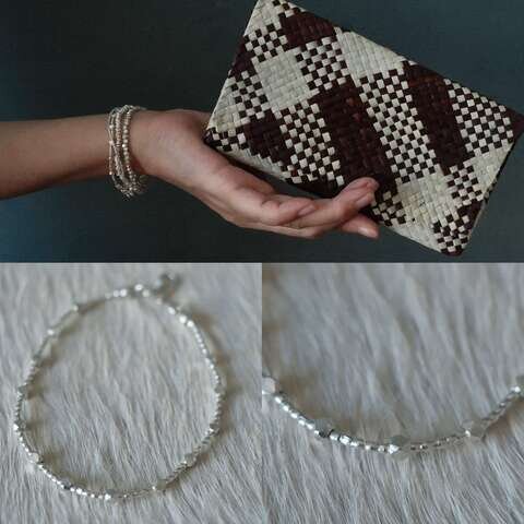 Karen Hill Tribe Silver ブレスレット C No.7