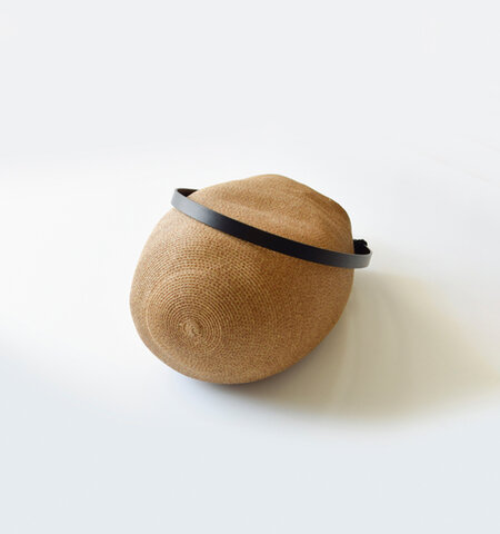 KAMARO’AN｜レザーハンドル 2way ゴード バケット カゴ バッグ “Gourd Bucket Bag” gourd-bucket-bag-rf