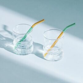 amabro｜TWO TONE GLASS STRAW（2本セット）