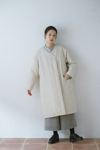 YARRA|ヒヨクステッチ中綿キルトコート YR-1557-271