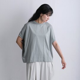 Squady|コットン コンパクト天竺 ビッグフレンチスリーブ プルオーバー 002-6834